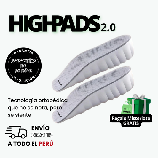 HighPads™ 2.0 - Plantillas Ortopédicas de Altura
